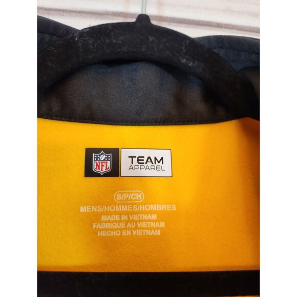 NFL Team Apparel Men's Black Yellow Long Sleeve Pittsburgh Steelers Jacket Small - Picture 3 of 6